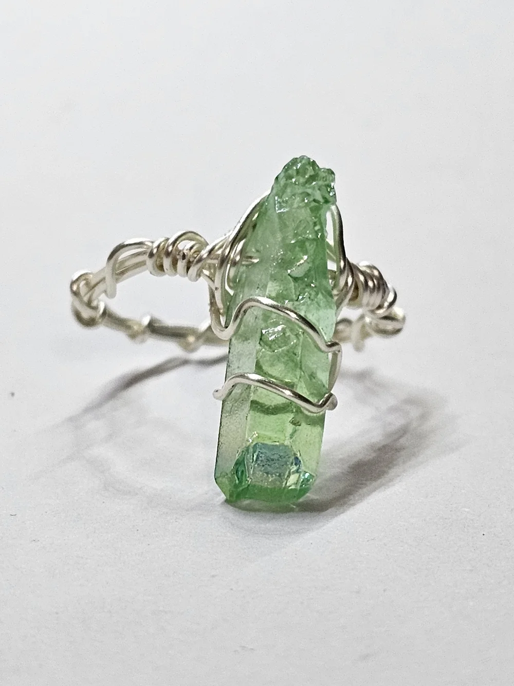 Love & Beauty Goddess Of Aphrodite Wire-Wrapped Silver Ring Alter Decor, Ritual.